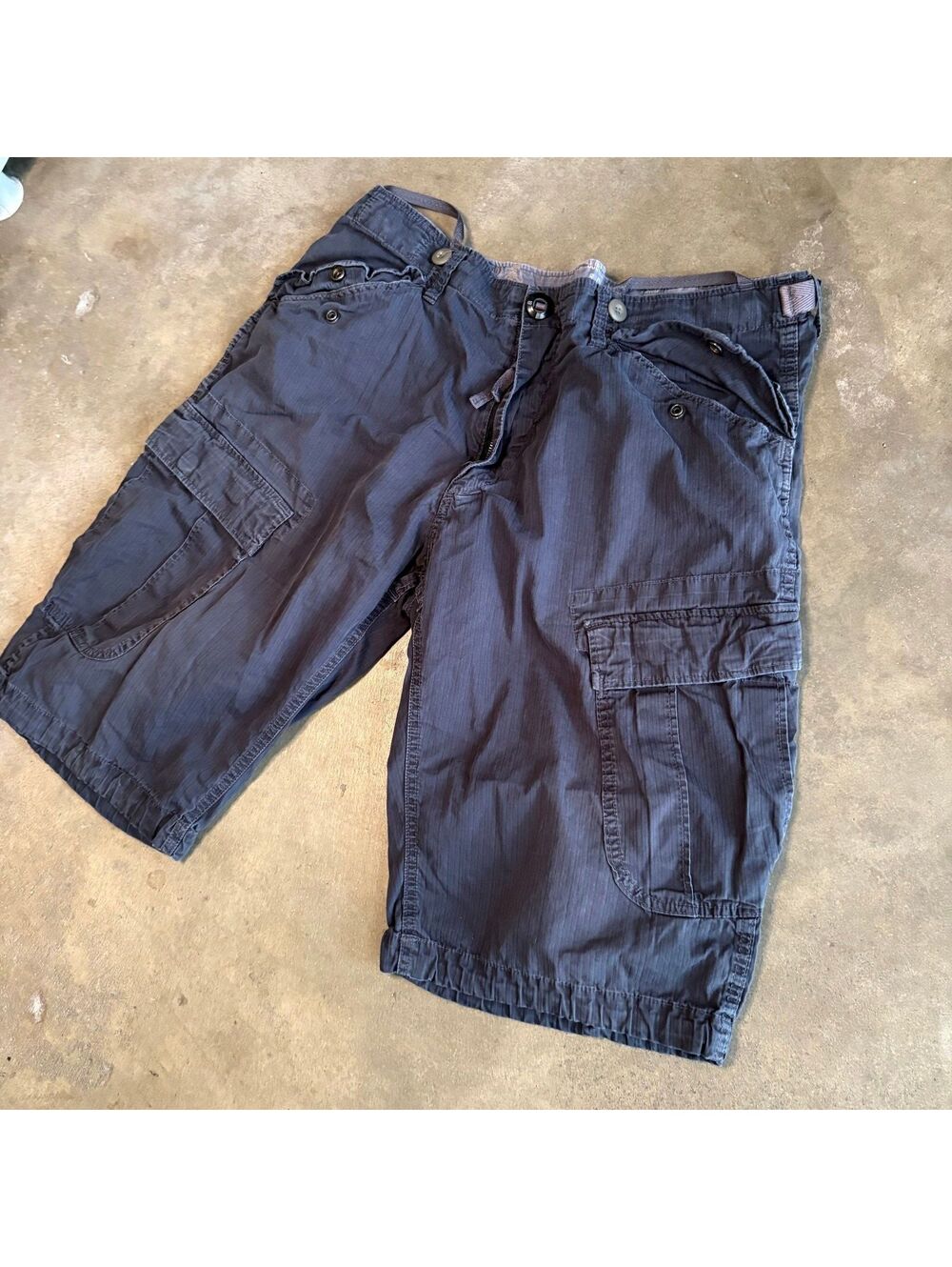 G-Star RAW Men's Cargo Shorts Size 36 Blue with Belt